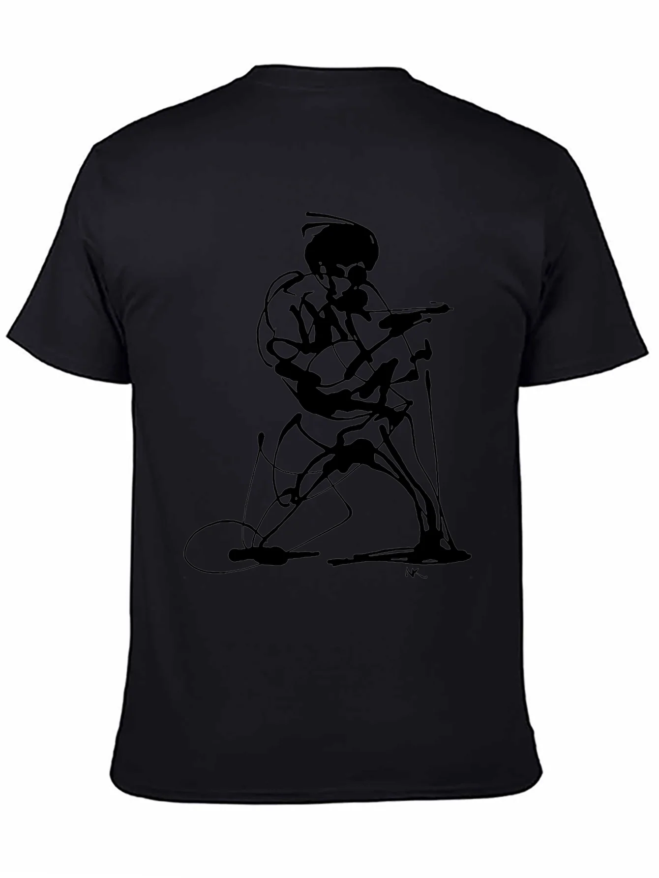 Abstract Guitarist Graphic Tee