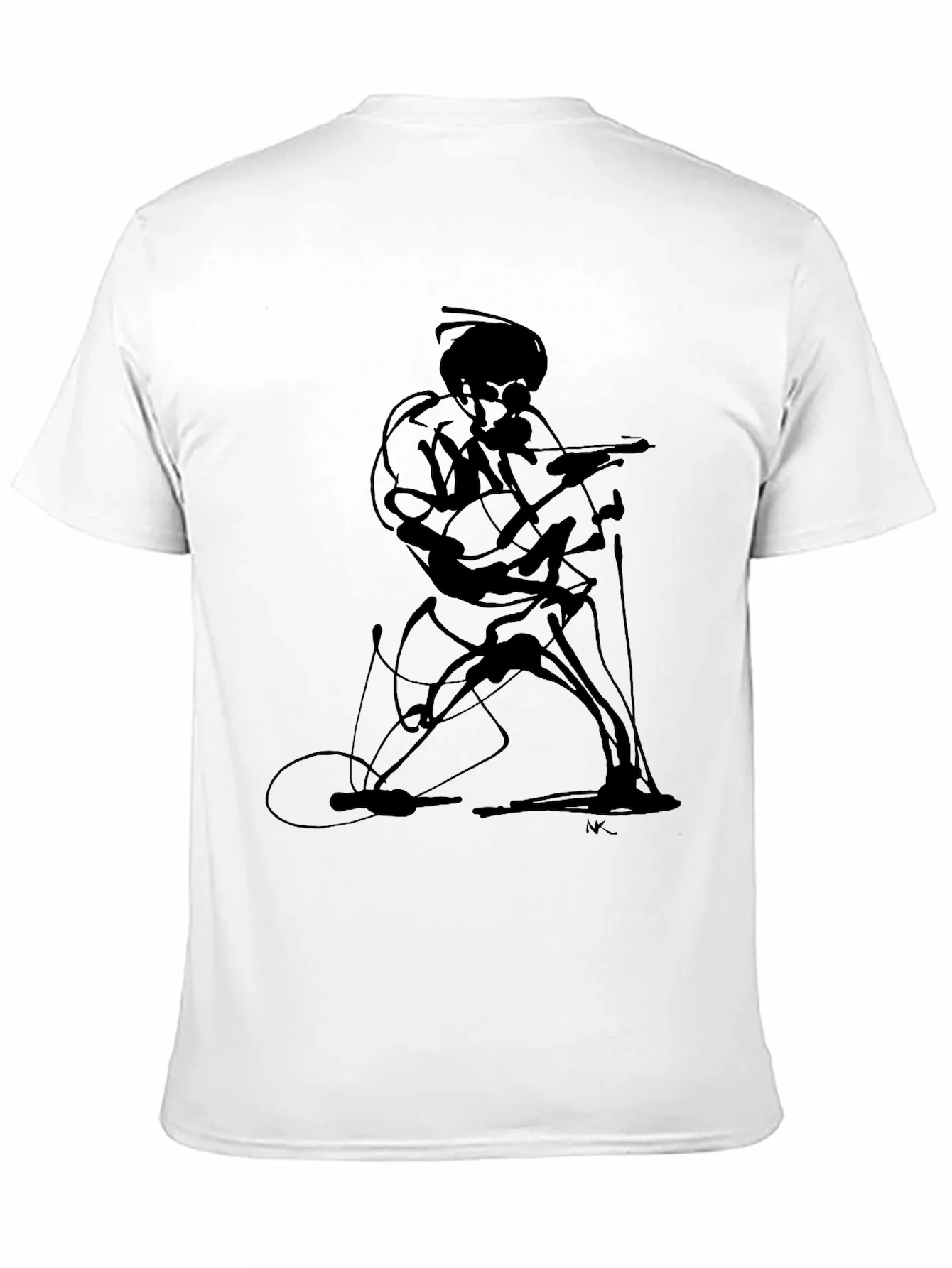 Abstract Guitarist Graphic Tee
