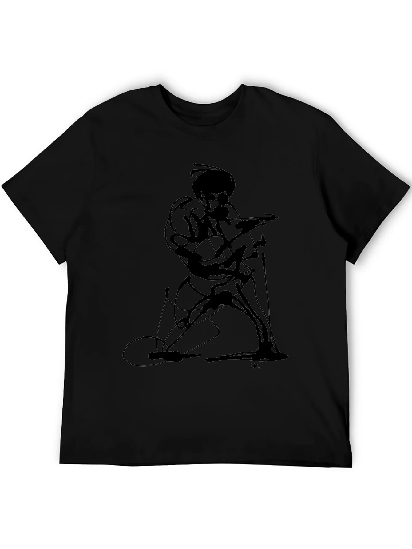 Abstract Guitarist Graphic Tee