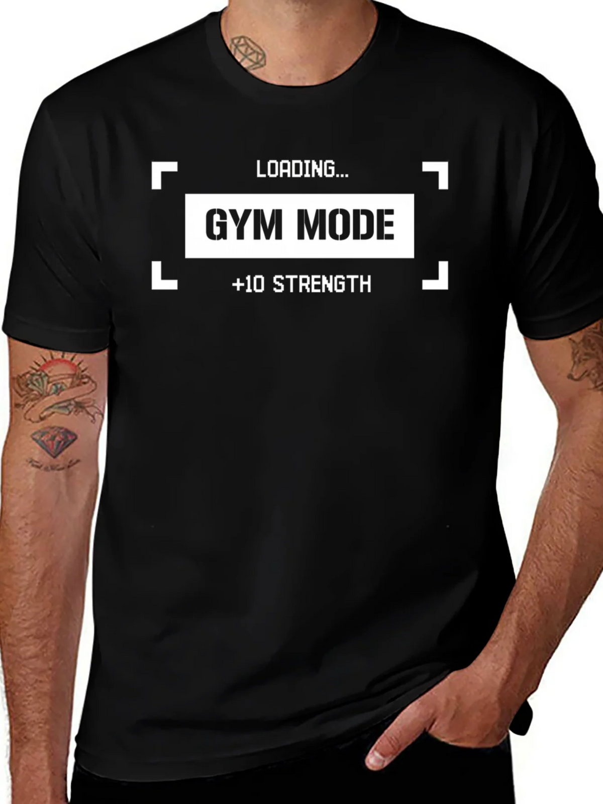 Gym Mode Loading Funny Workout Shirt
