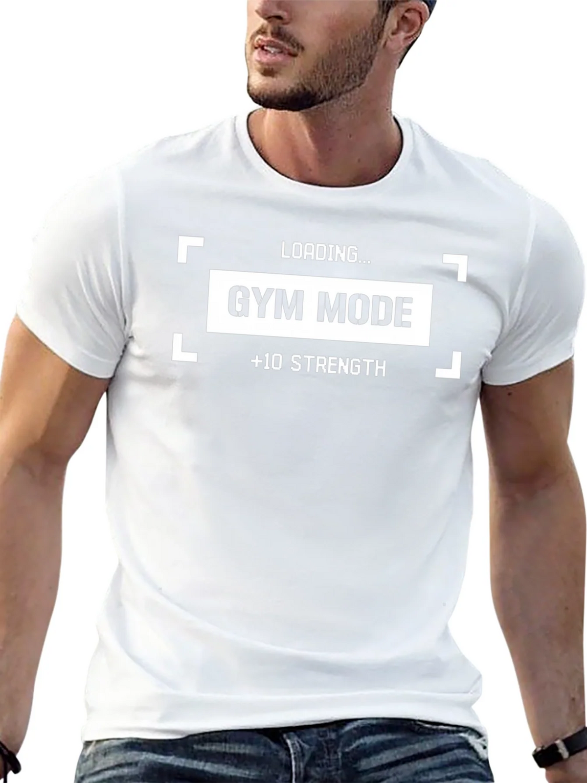 Gym Mode Loading Funny Workout Shirt