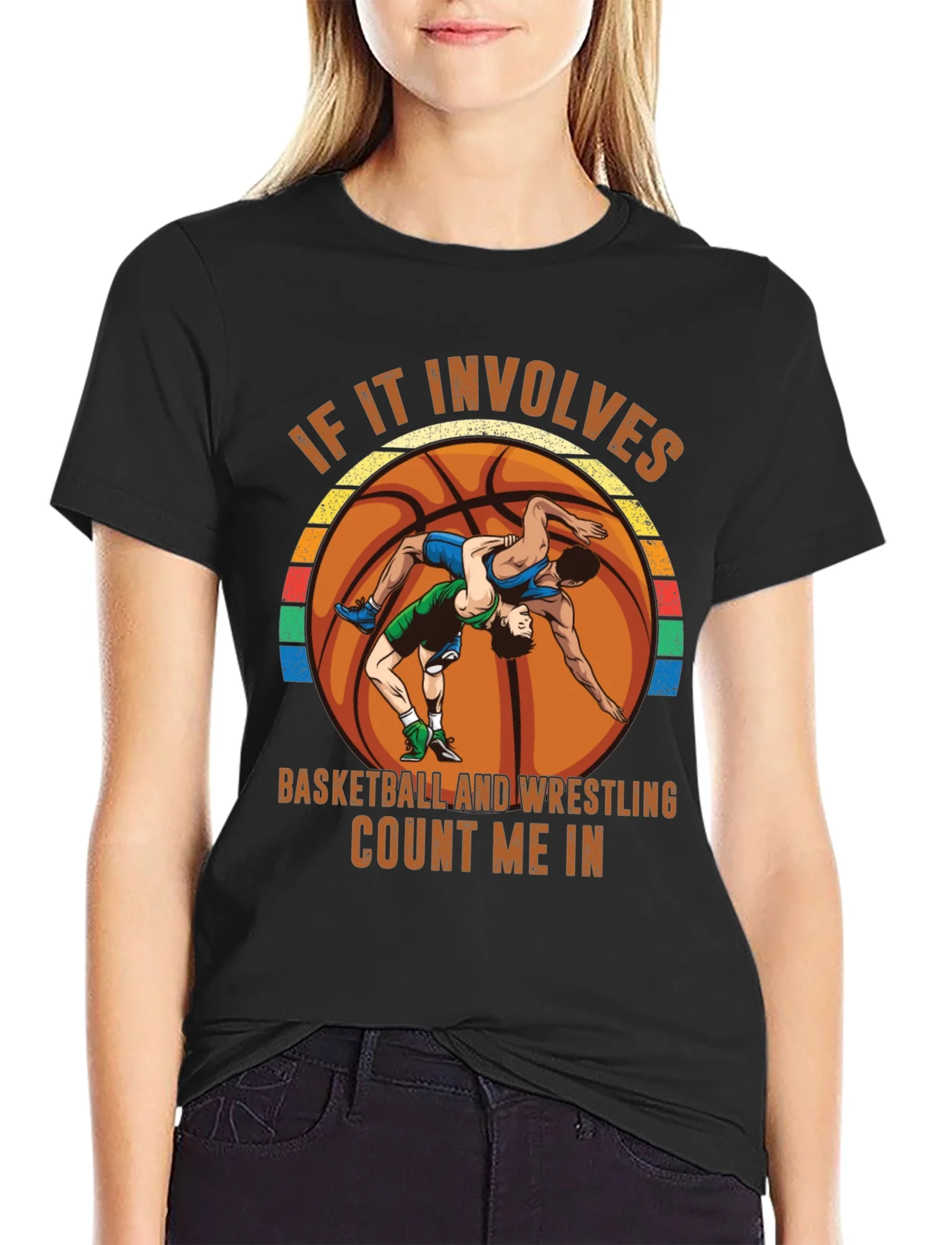 Basketball Wrestling T-Shirt - Count Me In!