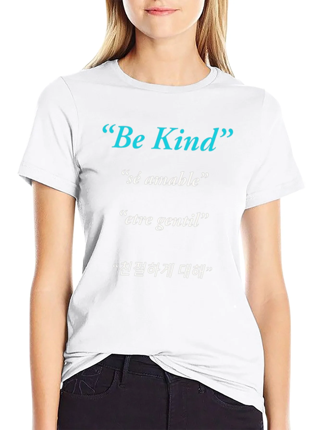 Be Kind T-Shirt - Multi-Lingual Kindness