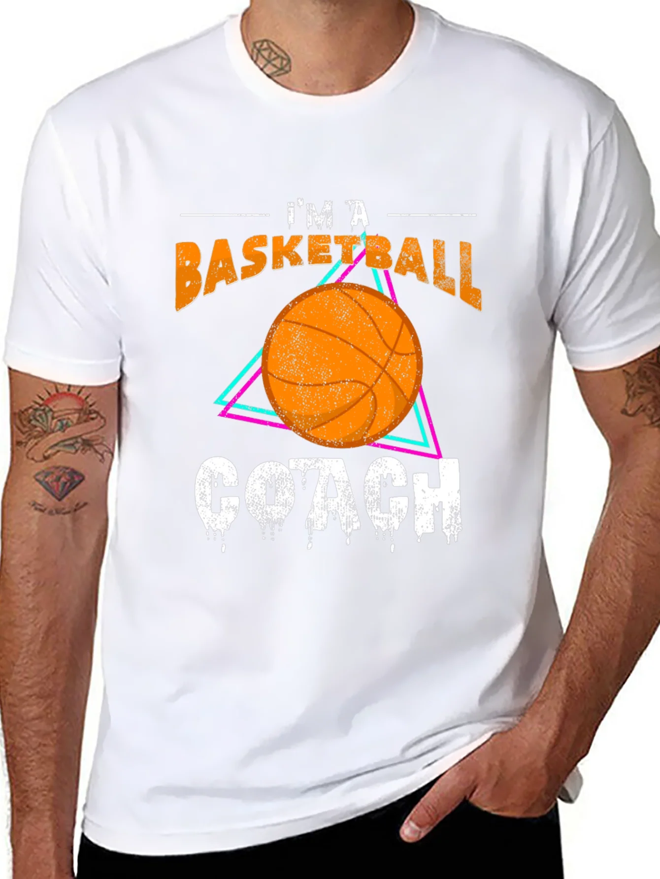 Basketball Coach Graphic T-Shirt