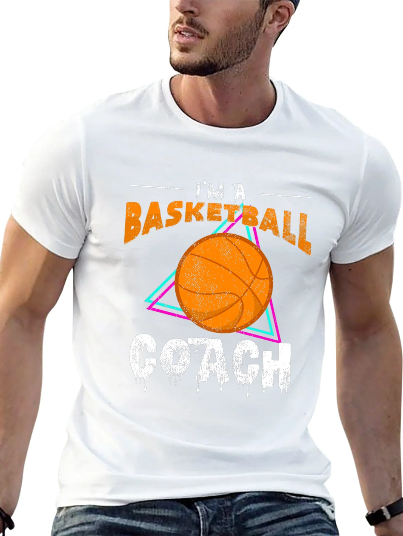 Basketball Coach Graphic T-Shirt