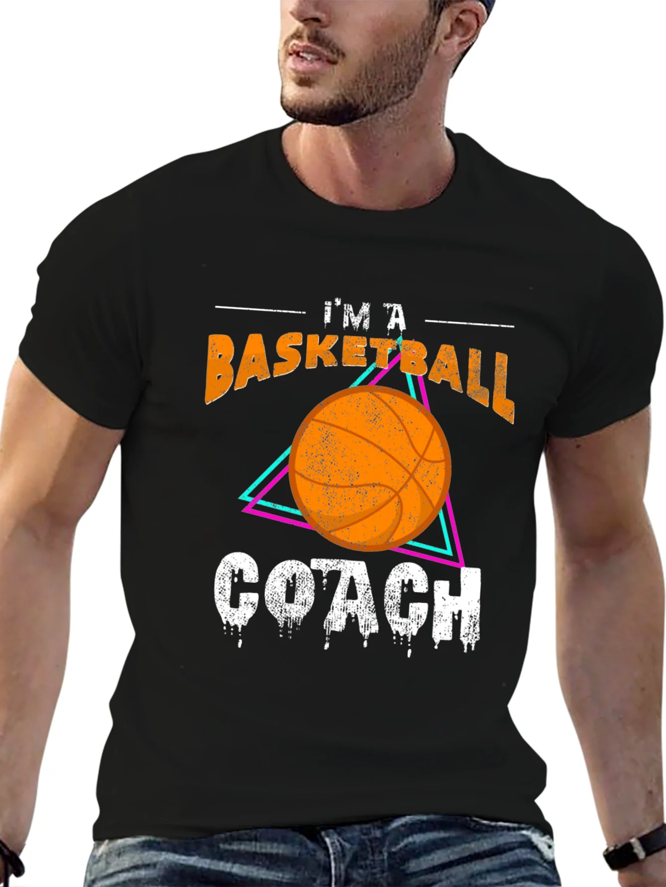 Basketball Coach Graphic T-Shirt