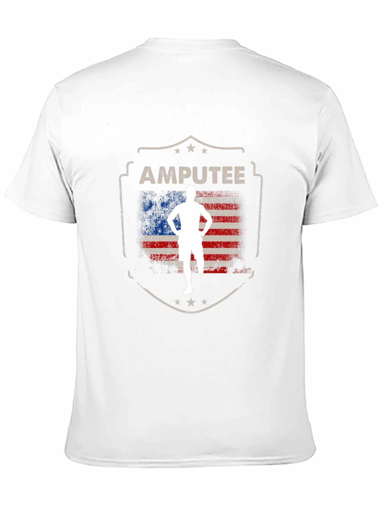 Amputee Patriotic USA Flag T-Shirt