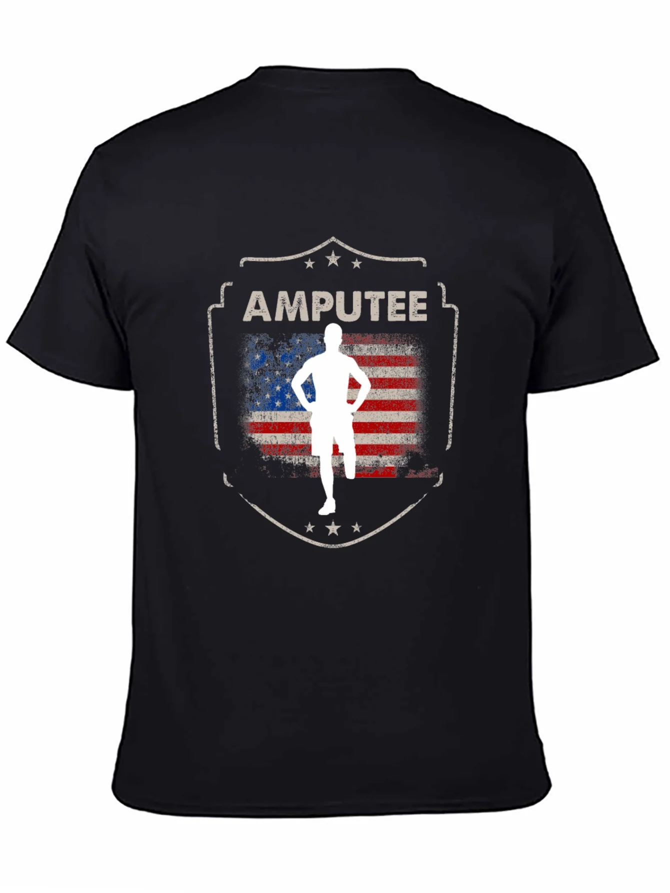 Amputee Patriotic USA Flag T-Shirt
