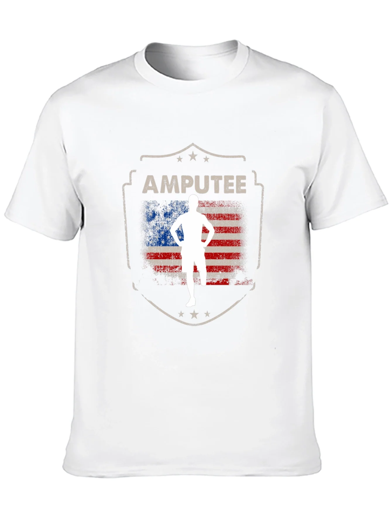 Amputee Patriotic USA Flag T-Shirt