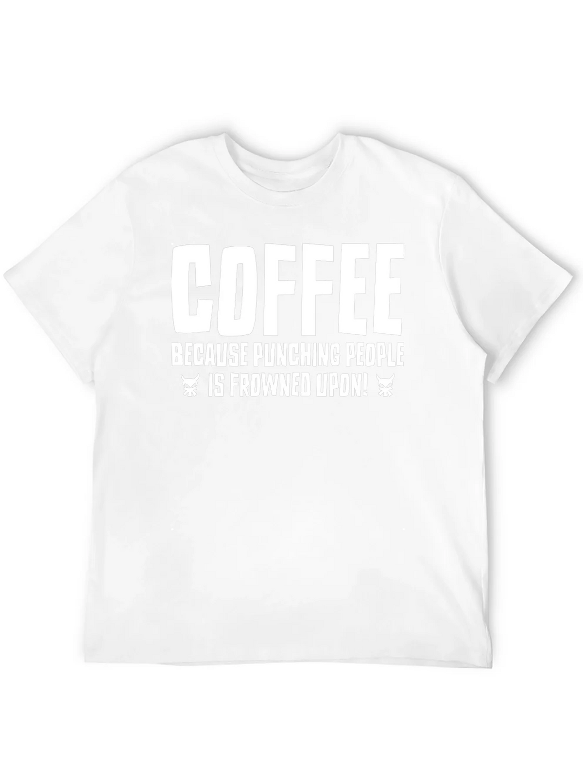 Coffee Punching People T-Shirt - Funny Sarcastic Tee