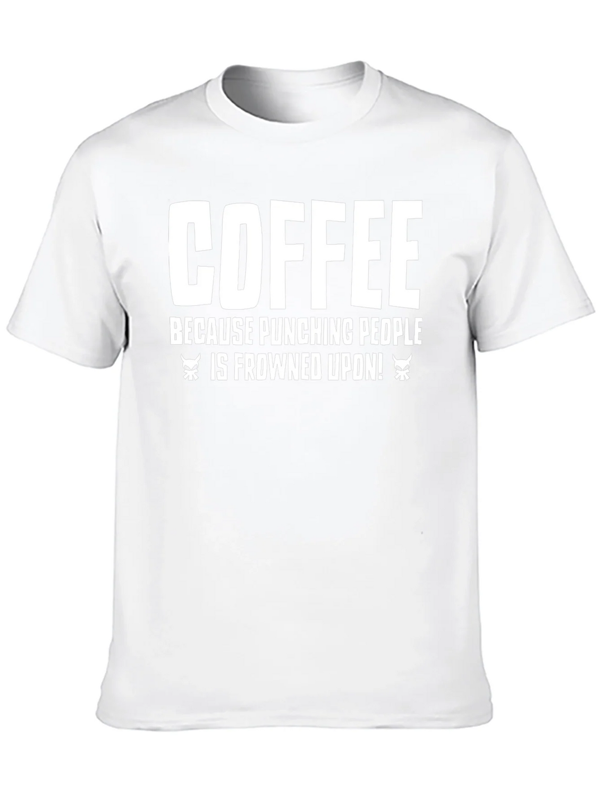 Coffee Punching People T-Shirt - Funny Sarcastic Tee
