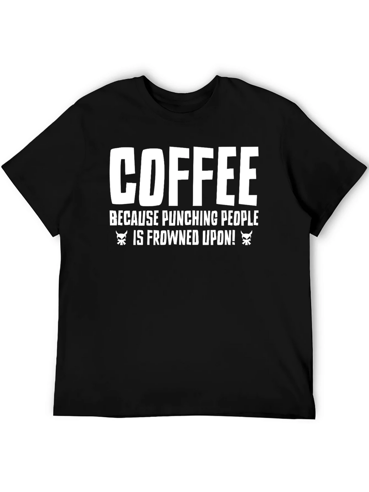 Coffee Punching People T-Shirt - Funny Sarcastic Tee