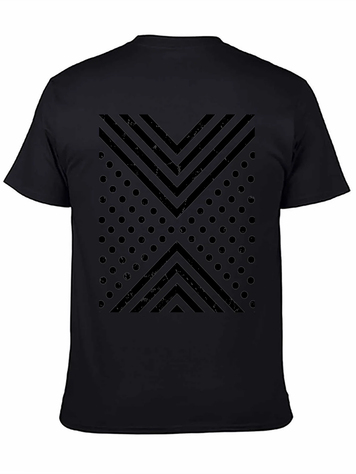 Geometric Print Crew Neck T-Shirt