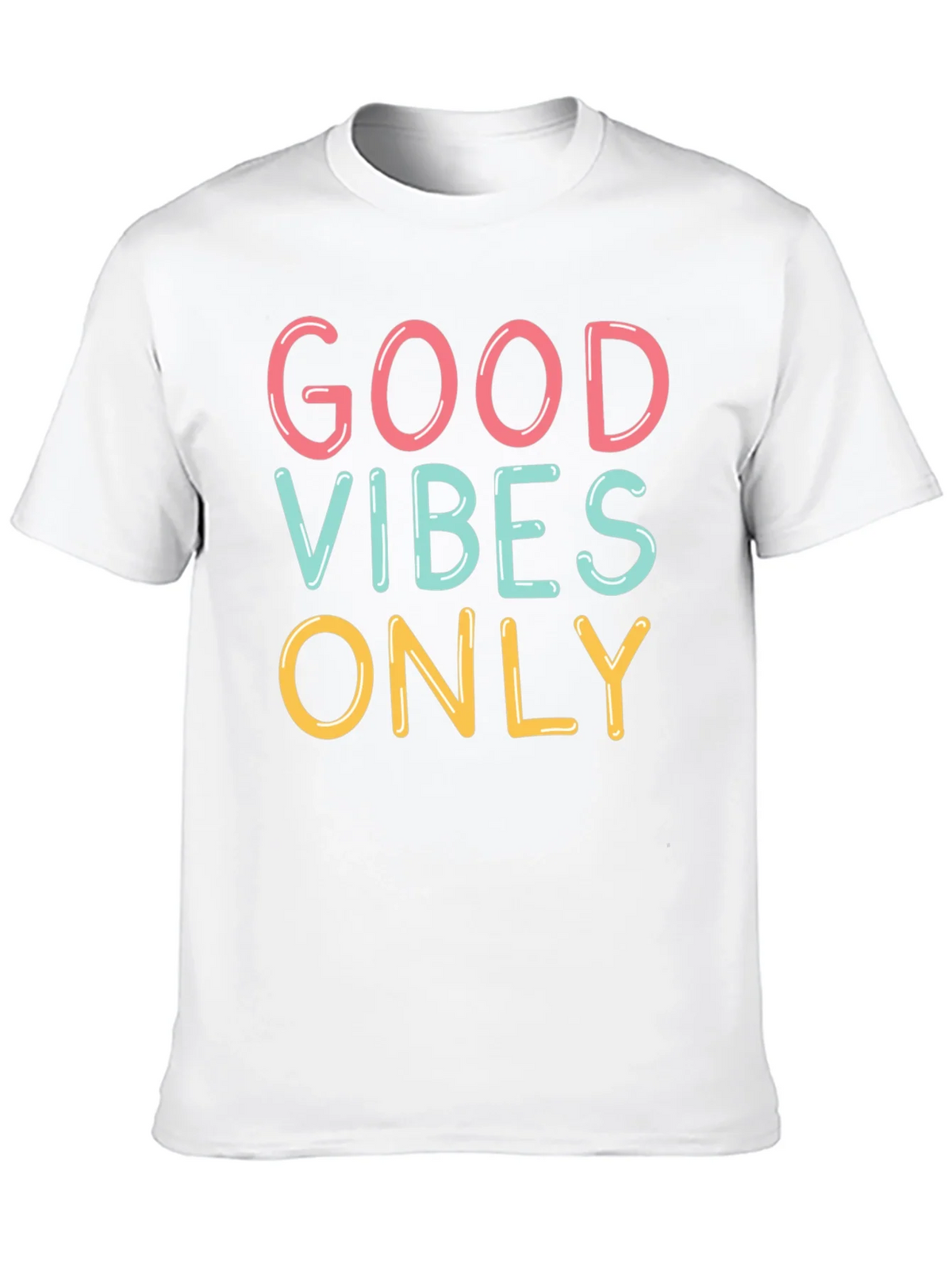 Good Vibes Only Graphic Tee - Trendy Casual Shirt